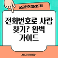 전화번호로 사람 찾기: 쉬운 방법부터 전문가 도움까지, 완벽 가이드