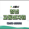 청년 교통비지원 10만원 서울시 신청자격과 방법