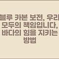 블루 카본 보전, 우리 모두의 책임입니다, 바다의 힘을 지키는 방법