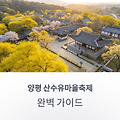 양평 산수유마을축제 방문 전 필수 체크리스트 6가지