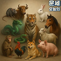 오늘의 운세(12간지 동물 띠별)