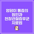 엉덩이 통증의 원인과 천장관절증후군 치료법