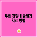 2024 무릎 관절내 골절과 치료 방법