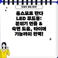 윰스모르 판다 LED 무드등: 분위기 연출 & 숙면 도움, 타이머 기능까지 완벽!