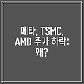 메타, TSMC, AMD 주가 하락: 왜?
