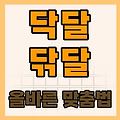 닥달 닦달 닥달하다 닦달하다 올바른 맞춤법(뜻 사용 예시)