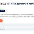 Lab: Stored XSS into HTML context with nothing encoded