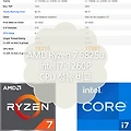 AMD 라이젠 7 5825U VS 인텔 i7-1260P CPU 성능비교