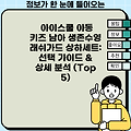 아이스쿨 아동 키즈 남아 생존수영 래쉬가드 상하세트:  선택 가이드 & 상세 분석 (Top 5)