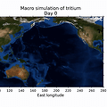 후쿠시마 원전사고 방사능오염수 삼중수소(Tritium) 방류 시뮬레이션