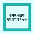 청사포 해월목 목살 맛집 | 광안대교 조망 달맞이고개 오션뷰 고기집