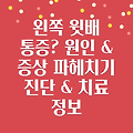 왼쪽 윗배 통증, 무엇이 문제일까요? 원인과 증상, 진단 및 치료 정보!