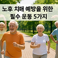 노후 치매 예방을 위한 필수 운동 5가지