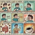 커피가 장 건강에 미치는 영향, 좋은 점과 나쁜 점 ☕🦠