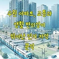 수원 아파트, 교통과 생활 편의성이 뛰어난 인기 지역 분석