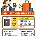 비행기 탈 때 보조배터리, 어떻게 챙기면 될까?