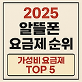 2025 알뜰폰 요금제 순위 – 가성비 요금제 TOP 5