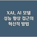 XAI, AI 모델 성능 향상 접근의 혁신적 방법