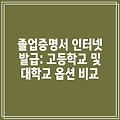 2024 졸업증명서 인터넷 발급: 고등학교 및 대학교 옵션 비교