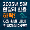 2025년 5월 원달러 환율 지속적인 하락! 6월 환율 대비 전략과 투자자의 마인드