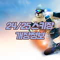 24/25 주요 스키장 개장일과 할인카드 정보