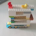 큰 아이가 레고 듀플로로 미국 버스를 만들었요!!