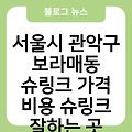 서울시 관악구 보라매동 슈링크 가격 비용 슈링크주기 슈링크잘하는곳 슈링크300샷 슈링크통증 슈링크효과(유니버스)