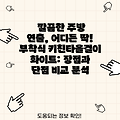 깔끔한 주방 연출, 어디든 딱! 부착식 키친타올걸이 화이트: 장점과 단점 비교 분석