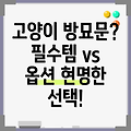 고양이 방묘문: 필수템인가, 옵션인가? 당신의 고양이와 집을 위한 현명한 선택!