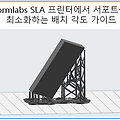 Formlabs SLA 프린터에서 서포트를 최소화하는 배치 각도 가이드