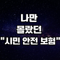 나만 몰랐던 "시민 안전 보험"