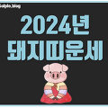 2024년 돼지띠운세 찾아오는 기회와 변화들