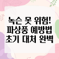 녹슨 못과 바늘, 파상풍 예방과 초기 대처 완벽 가이드