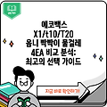 에코백스 X1/t10/T20 옴니 빡빡이 물걸레 4EA 비교 분석:  최고의 선택 가이드