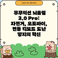 무무익선 뇌울림 3.0 Pro: 자전거, 오토바이, 전동 킥보드 도난 방지의 혁신