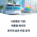 시원함은 기본! 여름철 에어컨 관리의 숨은 비법 공개