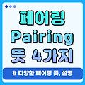 페어링 뜻 4가지(와인, 음식, 블루투스 통신, 로켓, 연인,Pairing)