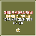 게이밍 무선 마우스 당신의 플레이를 업그레이드할 10가지 선택 성능과 디자인 비교 분석