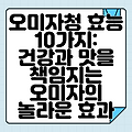 오미자청 효능 10가지: 건강과 맛을 책임지는 오미자의 놀라운 효과