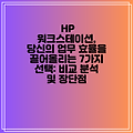 HP 워크스테이션, 당신의 업무 효율을 끌어올리는 7가지 선택: 비교 분석 및 장단점