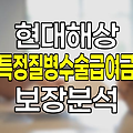 현대해상 특정질병수술급여금 남녀 보장 차이와 최신 변화