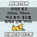 유리관 휴즈 20mm, 30mm 비교 분석: 용도별 최적의 선택 가이드