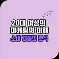 20대 여성의 마케팅의 이해 소비 행동의 분석