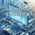 SAP MSEG과 생산오더 테이블