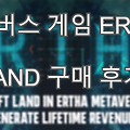 메타버스 게임 에르타(ERTHA) LAND 구매 후기