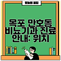 목포 만호동 비뇨기과 진료 안내: 위치