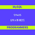 [프로그래머스 59405] MySQL - Level1 상위 n개 레코드