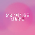 코로나 상생소비지원금  바로신청