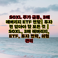 SOXL 주가 급등, 3배 레버리지 ETF 전망| 투자 전 알아야 할 모든 것 | SOXL, 3배 레버리지, ETF, 투자 전략, 위험 관리