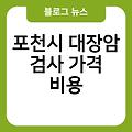 포천시 대장암 검사 대장암수술후기(3기,4기) 병원추천 대장암초기증상생존율 가격비용 잘하는곳